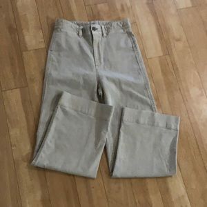 GAP 00 HIGH RISE WIDE LEG CROP KHAKI